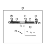 68193121AC - Mopar Accessories - Component Parts: Side Step, Left for Ram: 1500, 1500 Classic, 2500, 3500 Image