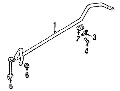 Stabilizer Bar & Components for 2001 Isuzu Rodeo Sport #1