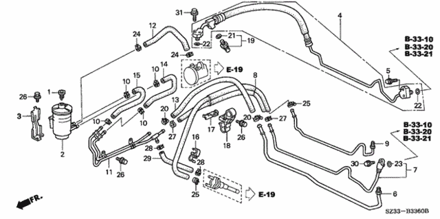 P.S. Hoses - Pipes for 2002 Acura RL #0