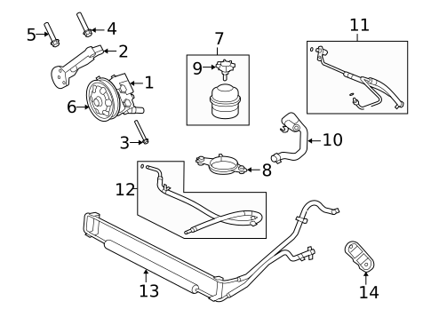 Pump & Hoses for 2008 Jaguar XK #0
