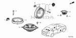 39120TBAA01 - Electrical/Exhaust/Heater/Fuel: SPEAKER ASSY., DOOR (17CM) (PIONEER) for Honda Image