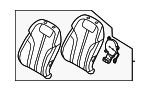 88400JI070EV8 - Body: Seat Back Assembly for Hyundai Image