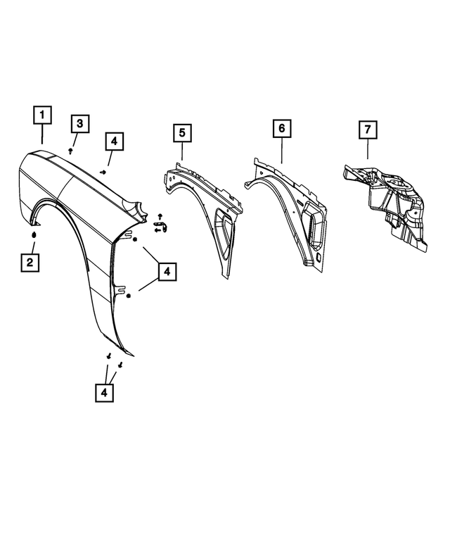 6507501AA - Body Sheet Metal Except Doors: Hex Head Screw for Mopar Image
