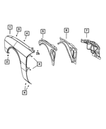 6507501AA - Body Sheet Metal Except Doors: Hex Head Screw for Mopar Image
