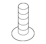 LR036723 - Body: Glove Box Assembly Screw for Land-Rover Image