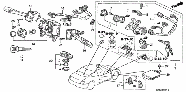 Combination Switch (2) for 1998 Acura CL #0