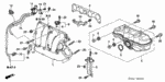 17160RTA000 - Engine: CHAMBER ASSY., IN. MANIFOLD for Honda Image