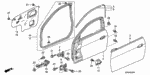 72134SDNA00 - Body/Air Conditioning: PAD, R. FR. DOOR (LOWER) for Honda Image