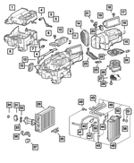 5098241AA - Air Conditioning &amp; Heater: A/c And Heater Upper Housing for Mopar Image