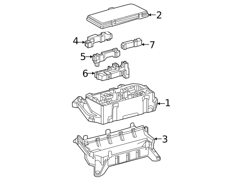 Fuse & Relay for 2025 Toyota Mirai #2