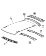 4780984AB - Body Sheet Metal Except Doors: Roof Bow for Chrysler: 300 | Dodge: Charger, Magnum Image