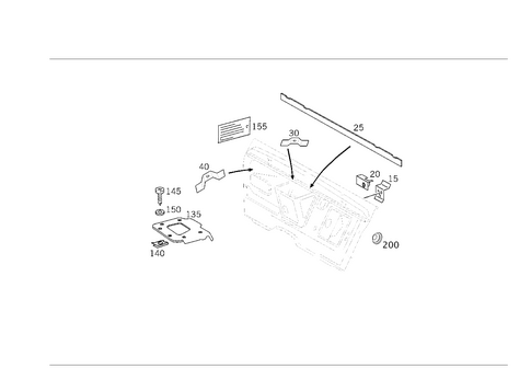 Fire Wall and Connection Parts for 2018 Mercedes-Benz G63 AMG #0
