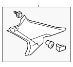 84181SDBA03ZB - Body: Quarter Pillar Trim for Honda: Accord Image