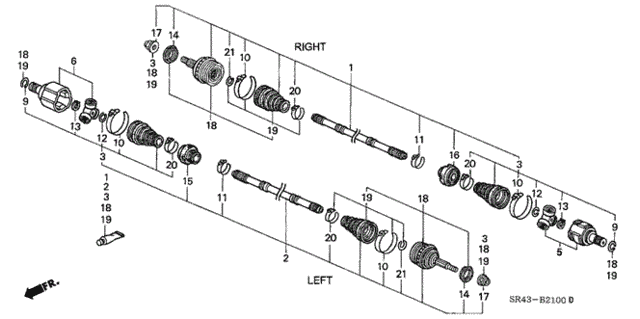 Driveshaft for 1993 Honda Civic #0