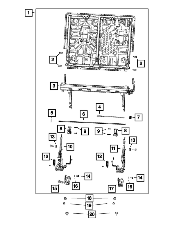 68578978AB - : Support Front Frame for Mopar Image