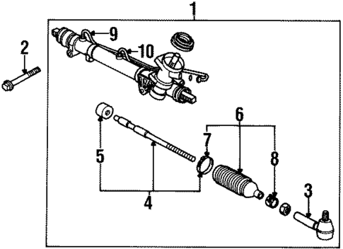 Steering Gear & Linkage for 1997 Saturn SC2 #0