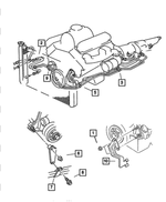 52118484 - : Cooler  Line Bracket for Mopar Image