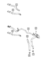 52014685AB - Air Conditioners and Heaters: Heater Return Hose for Mopar Image
