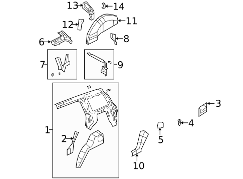 Inner Structure for 2014 Jeep Patriot #0