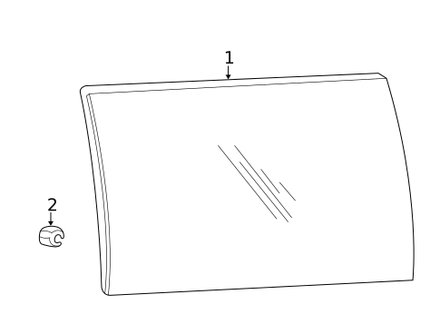 Glass - Side Door for 2006 Mercury Monterey #0