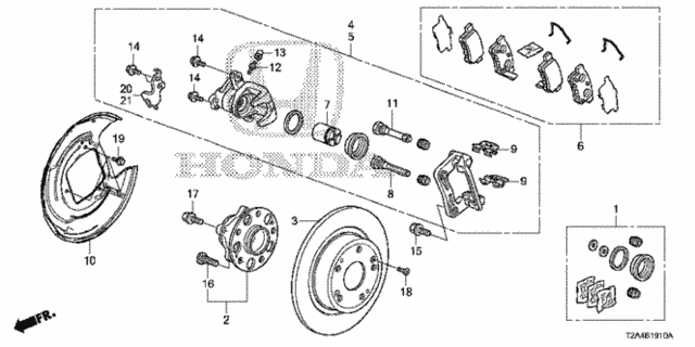 Rear Brake for 2016 Honda Accord #0