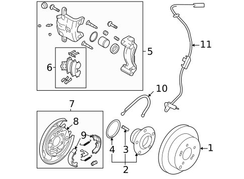 Parking Brake for 2009 Kia Sportage #0