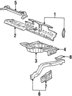 MB408085 - Body: Bumper Bracket for Mitsubishi Image