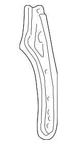 66521ST8000ZZ - Body: Package Tray Gusset for Honda: Civic Image