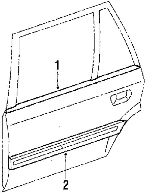 Door & Components for 1988 Mazda 323 #0
