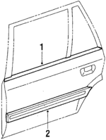 B09750660 - Body: Belt Weather-strip for Mazda: 323 Image