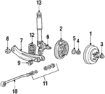 E3FZ1113D - : Hub &amp; Drum for Ford Image