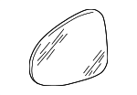 8V0857536P - Body: Mirror Glass for Audi Image