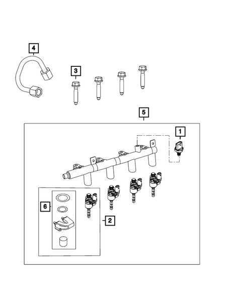 Fuel Rail and Injectors for 2024 Alfa Romeo Tonale #0