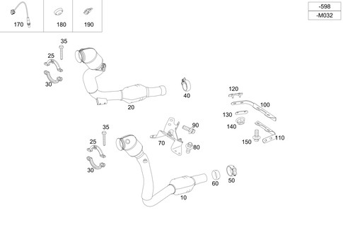 Exhaust System Used on Eight-Cylinder Gasoline Vehicles for 2018 Mercedes-Benz AMG GT S #0