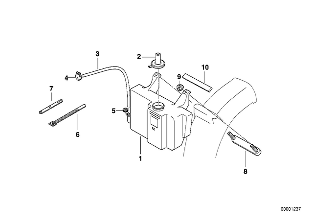 17111465286 - Cooling: Cover -  for BMW-Motorrad Image