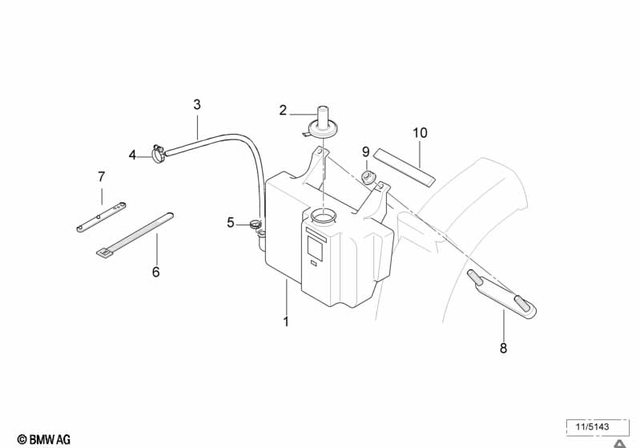 17111465286 - Cooling: Cover -  for BMW-Motorrad Image image