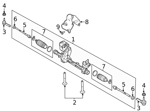 Steering Gear & Linkage for 2015 Ford Flex #0