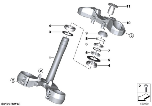 Telescopic Forks, Telelever for 2024 BMW-Motorrad R 1300 R #1