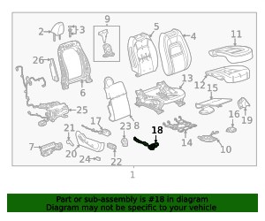 2016-2024 GM Driver Seat Adjuster Vertical Actuator 13598761 GM ...