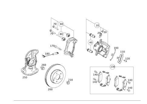 Front Wheel Brake for 2017 Mercedes-Benz E550 #0