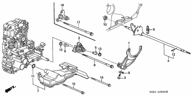 AT Shift Fork (4AT) for 2000 Honda Odyssey #0
