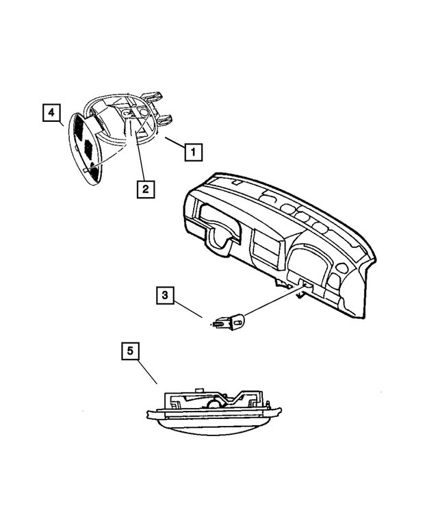 1AN73BD1AB - Electrical: Dome And Reading Lamp for Mopar Image