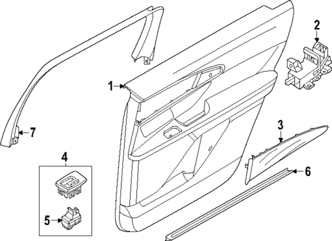 Rear Door for 2025 Lincoln Nautilus #2