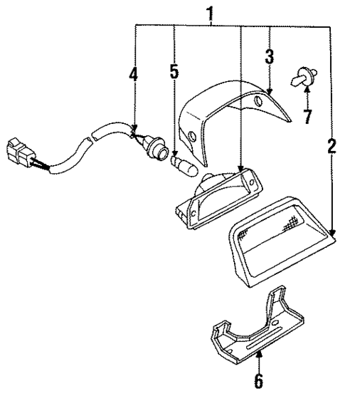 High Mount Lamps for 1993 Mazda 929 #0