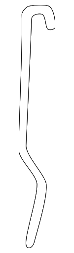 22574384 - Body: Handle, Outside Rod for Chevrolet: Cavalier | Pontiac: Sunfire Image