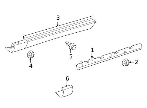 Exterior Trim - Pillars for 2008 Mercedes-Benz ML350 #0