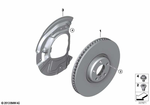 34116886477 - Brakes: Brake Disc, Ventilated for BMW Image