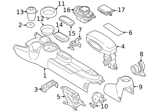 Center Console for 2015 Mini Cooper #1
