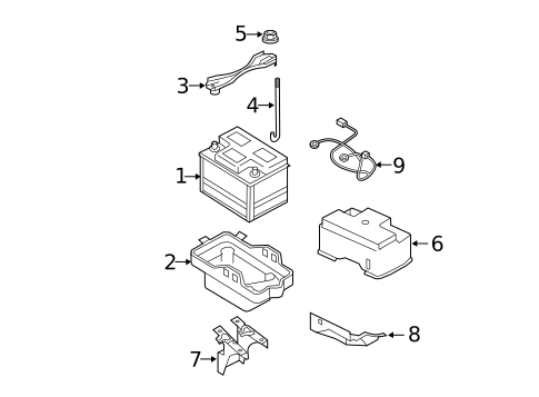 Battery for 2008 Ford Escape #0