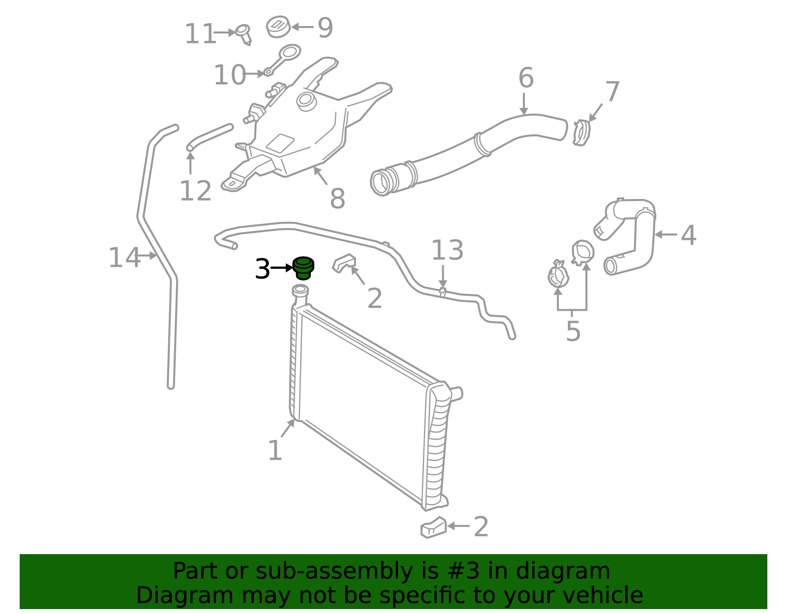 2023-2025 GM Radiator Cap 86532336 GM | GMPartsDirect.com